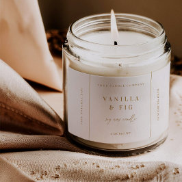 Rótulo de adesivo de etiqueta de produto de vela t