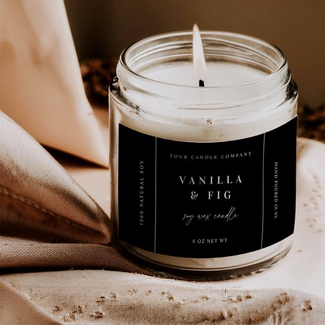 Rótulo de adesivo para produto de vela trendy etiq (Criador carregado)