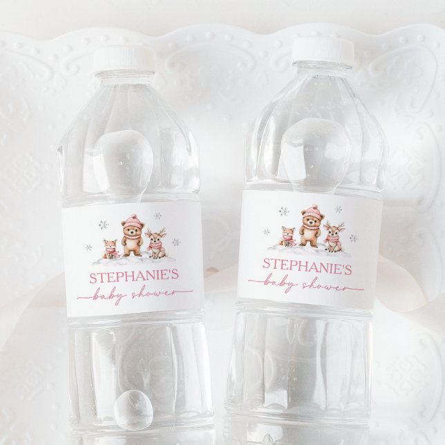 Rótulo de Água Chá de fraldas dos Animais da Flore (Criador carregado)