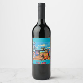 Rótulo de Arte do Vinho