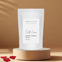 Rótulo de Banho de Plantas Minimalistas