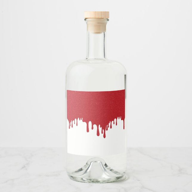 Rótulo de Bebida Alcoólica Vermelho Tomate com Efe (Frente)