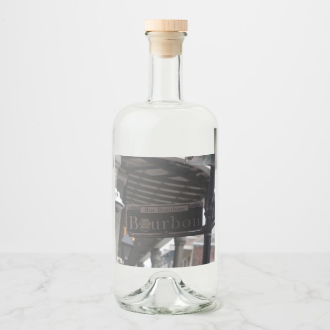 Rótulo de Botão de Sinalização da Rua Bourbon (Frente)