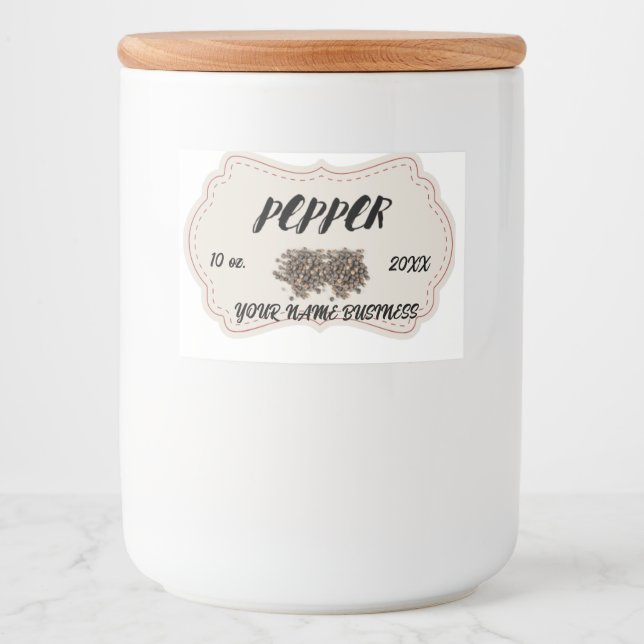 Rótulo de Carne Redonda Clássica Cla Personalizada (Frente)