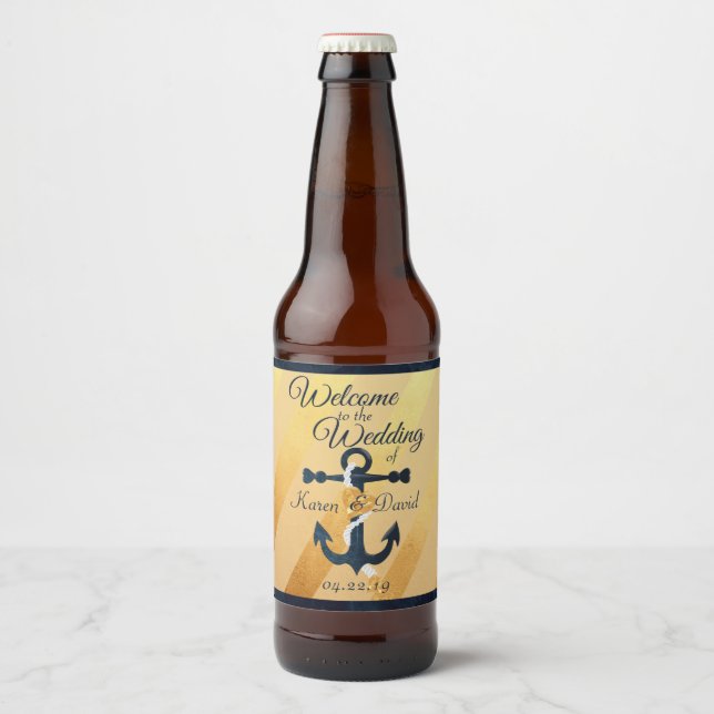 Rótulo de cerveja de cervejaria de folha listrada  (Frente)