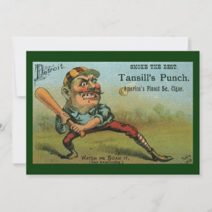 Rótulo de charuto vintage, Tansill Punch de beiseb