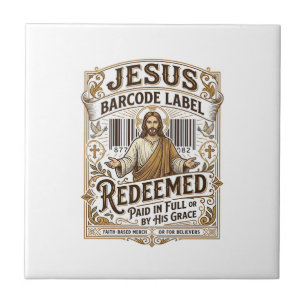 Rótulo de Código de Barras de Jesus Resgatado Rótu