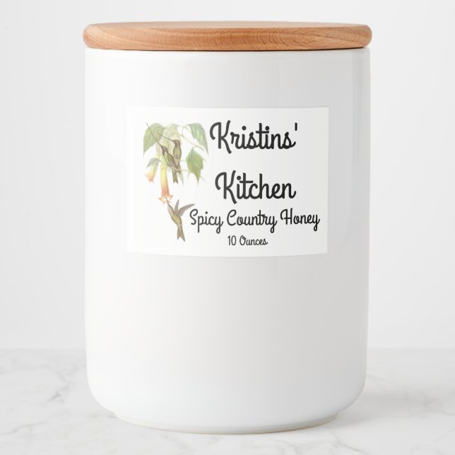 Rótulo de Comida das Aves de Capoeira Selvagem (Frente)