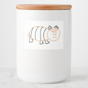 Rótulo de Comida do Urso de Abelhas