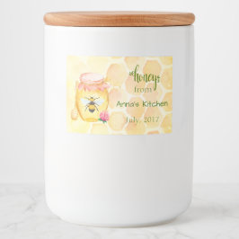 Rótulo de conservas de mel