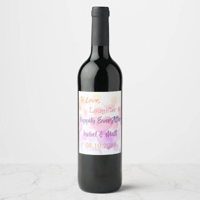 Rótulo de Copas e Vinho de Amor (Frente)