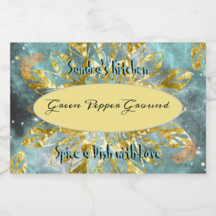 Rótulo de Especiaria para a Glitter de Jar