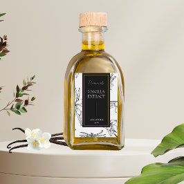 Rótulo de Extrato de Vanilla, Homemade Sketch