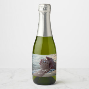 Rótulo de Foto de Garrafa de Vinho Espumante Perso