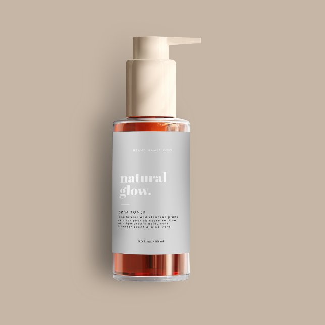 Rótulo de Frasco Cosmético Moderno (Criador carregado)