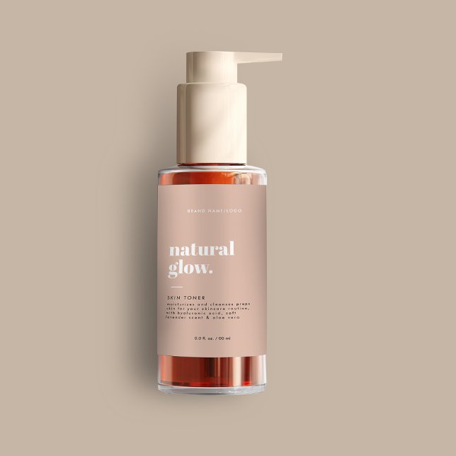 Rótulo de Frasco Cosmético Moderno (Criador carregado)