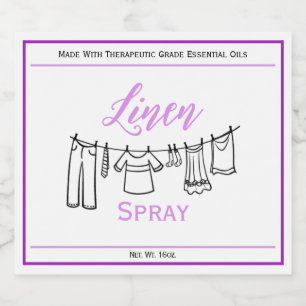 Rótulo de Frasco Personalizado Da Mola De Linen (8