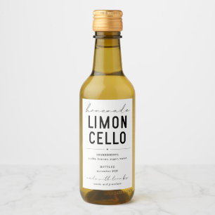 Rótulo de Frasco Personalizado de Limoncello