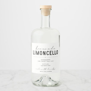 Rótulo de Frasco Personalizado de Limoncello