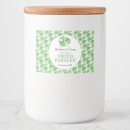 Rótulo de frasco personalizado para herbáceas de s