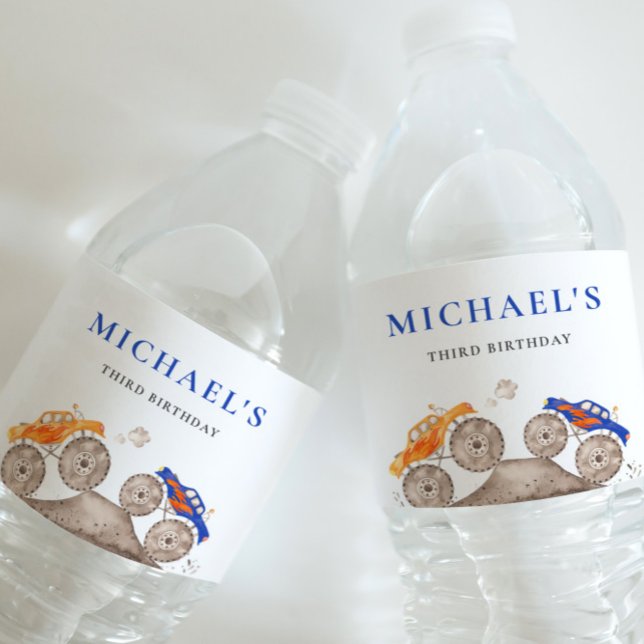 Rótulo de Garrafa de Água de Monstro Divertido (Criador carregado)