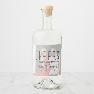 Rótulo de Garrafa de Bebida Alcoólica com Foto de 