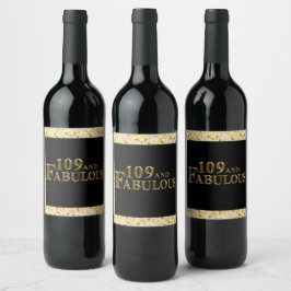 Rótulo De Garrafa De Cerveja 109 Aniversário