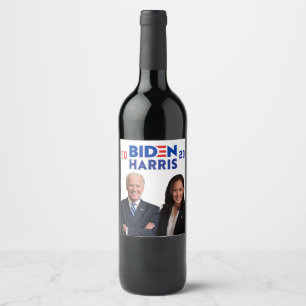 Rótulo De Garrafa De Cerveja 2020 Celebra do Presidente Joe Biden Kamala Harris