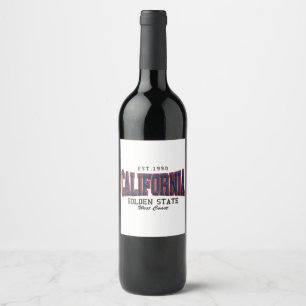 Rótulo De Garrafa De Cerveja 3D Califórnia