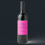 Rótulo De Garrafa De Cerveja 50 Fabuloso Neon Pink Name 50th Birthday<br><div class="desc">Uma etiqueta de vinho rosa brilhante moderna e moderna, de 50º aniversário, com o texto 50 e fabulosa em caligrafia-chic a preto, num fundo cor-de-rosa neon. Basta adicionar seu nome e suas etiquetas de vinho de presente de festa de aniversário 50ª estão prontas para ir. Desenvolvido exclusivamente para você pelo...</div>