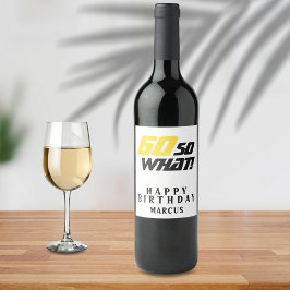 Rótulo De Garrafa De Cerveja 60, que engraçado inspiração 60º aniversário