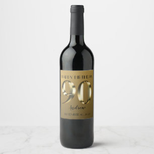 Rótulo De Garrafa De Cerveja 90 de ouro