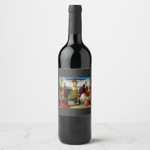 Rótulo De Garrafa De Cerveja A Crucificação por Benvenuto di Giovanni