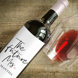 Rótulo De Garrafa De Cerveja A Futura Esposa e Seu Nome | Presente de Beleza Mo