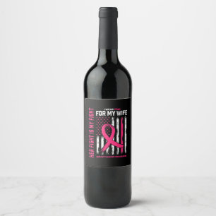 Rótulo De Garrafa De Cerveja A Luta Dela É A Minha Luta, Eu Visto A Mulher Rosa