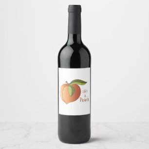 Rótulo De Garrafa De Cerveja A vida é um Peach