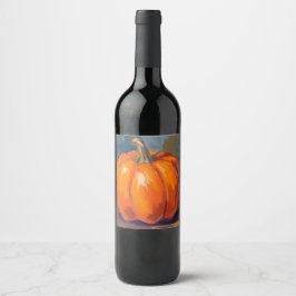 Rótulo De Garrafa De Cerveja Abóbora Laranja Halloween Dia de Ação de Graças Aq
