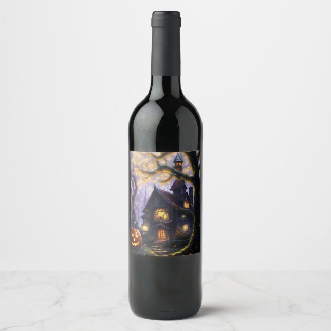 Rótulo De Garrafa De Cerveja abóbora/outono/Halloween  (Frente)