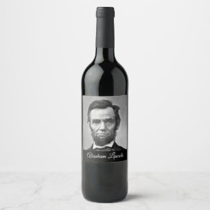 Rótulo De Garrafa De Cerveja Abraham Lincoln - Presidente