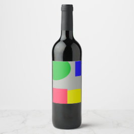 Rótulo De Garrafa De Cerveja Abstrato