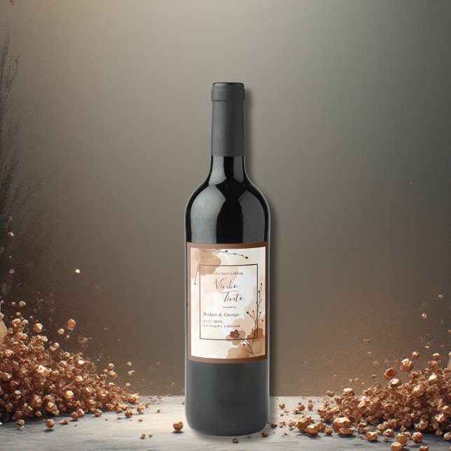 Rótulo De Garrafa De Cerveja abstrato Floral Boho (Criador carregado)