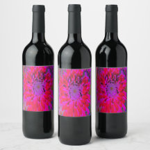 Abstrato Magenta, Purple e Red Dahlia Fllower