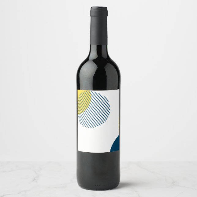 Rótulo De Garrafa De Cerveja Abstrato moderna, simples, mínima, moderna e moder (Frente)