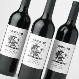 Rótulo De Garrafa De Cerveja Aged to Perfection Whiskey Cowgirl Birthday Party 