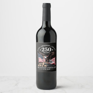 Rótulo De Garrafa De Cerveja Águia 250º Aniversário EUA