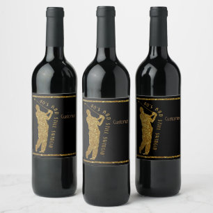 Rótulo De Garrafa De Cerveja Ainda Nadando Golfistas 40 A 49