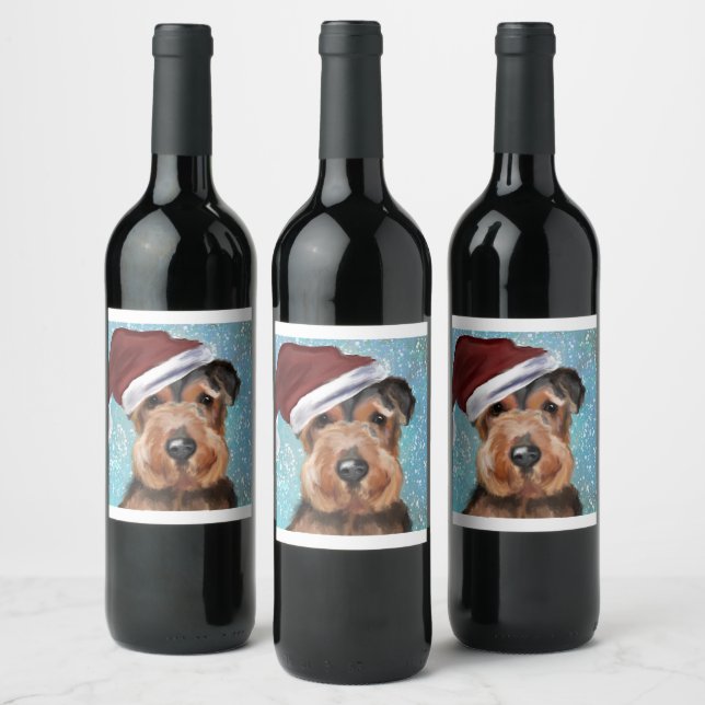 RÓTULO DE GARRAFA DE CERVEJA AIREDALE TERRIER (Garrafas)
