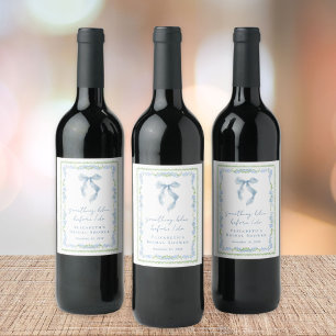 Rótulo De Garrafa De Cerveja Algo Azul Antes de Eu Fazer o Arco de Chuva de Pre