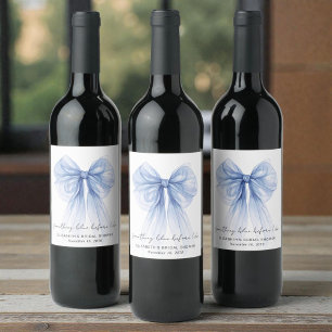 Rótulo De Garrafa De Cerveja Algo Azul Antes de Eu Fazer o Bridal Shower