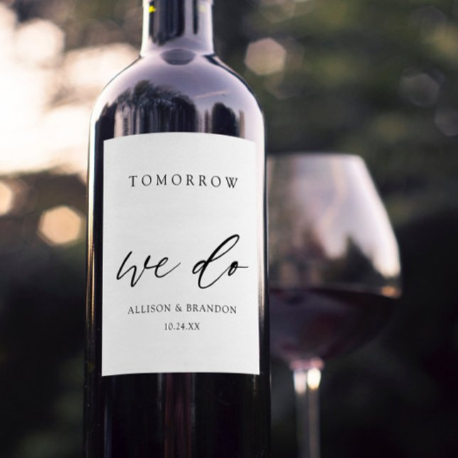 Rótulo De Garrafa De Cerveja Amanhã, Faremos Um Janto De Ensaio Elegante (Criador carregado)